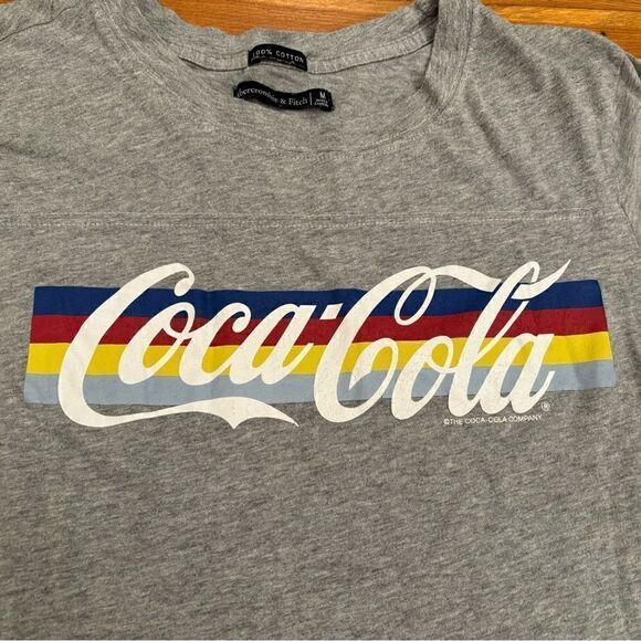Abercrombie and Fitch Coca Cola grey short sleeve tee - Picture 2 of 4